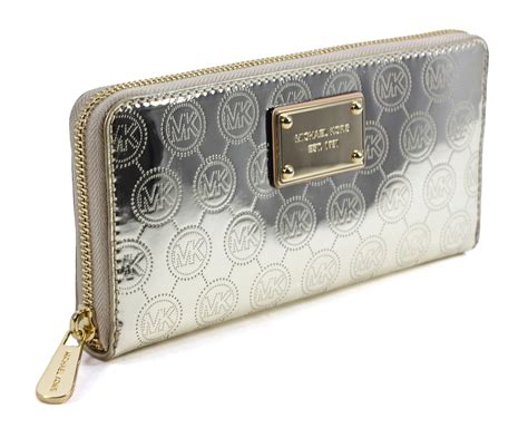 michael kors mirror metallic wallet